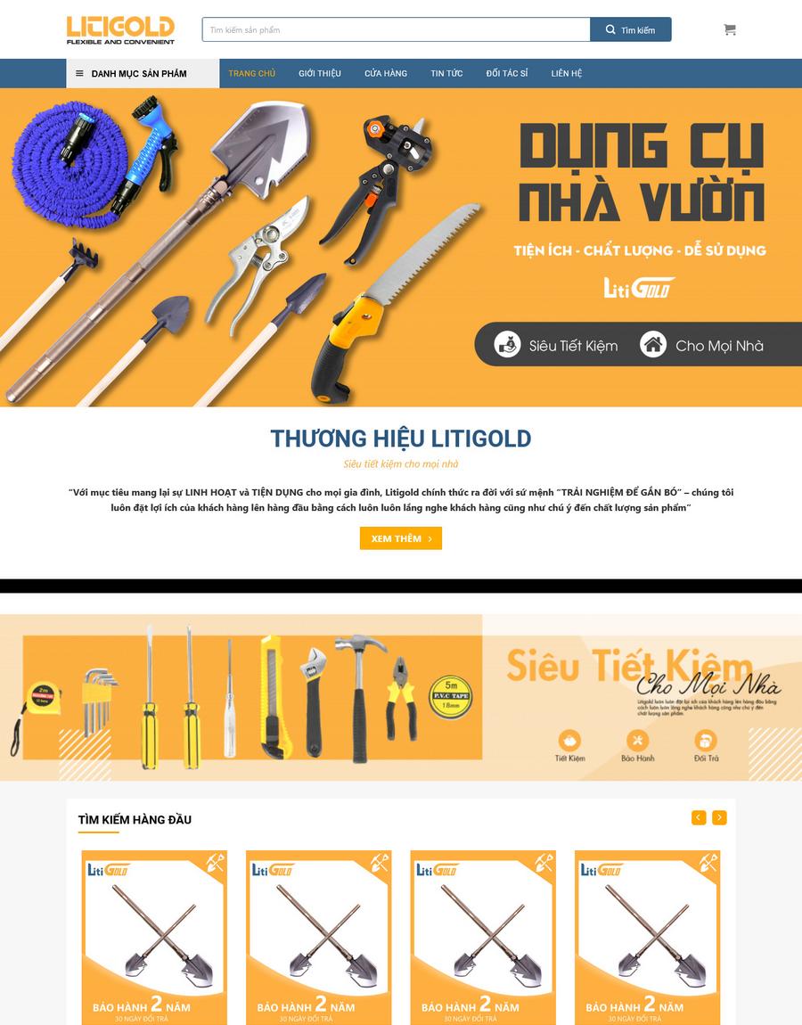 Mẫu website Cửa hàng Dụng cụ, Thiết bị Gia đình & Làm vườn Hiện đại & Chuyên nghiệp - Mẫu Dungcu Mẫu website Cửa hàng Dụng cụ, Thiết bị Gia đình & Làm vườn Hiện đại & Chuyên nghiệp - Mẫu Dungcu
