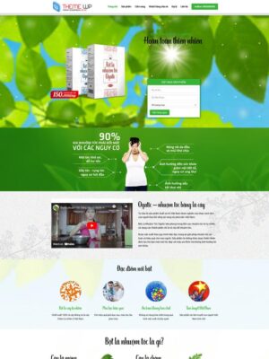 Mẫu website Mỹ phẩm thiên nhiên Tươi sáng & Chuyên nghiệp - duocpham3