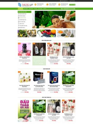 Mẫu website Thực phẩm chức năng, Dược phẩm & Mỹ phẩm Hiện đại & Chuyên nghiệp - Duocpham