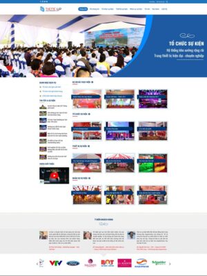 Mẫu website Dịch vụ Tổ chức Sự kiện Chuyên nghiệp - Event2