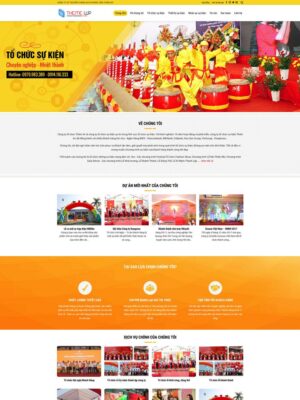 Mẫu website Tổ Chức Sự Kiện Chuyên nghiệp & Năng động - Mẫu Event6