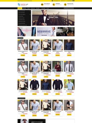 Mẫu website Cửa hàng thời trang nam Hiện đại & Năng động - Mẫu Fashion2