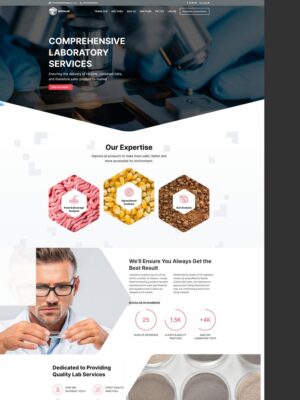 Mẫu website Dịch vụ xét nghiệm & kiểm định Khoa học, Chuyên nghiệp - Gioithieu1