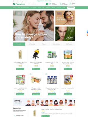 Mẫu website Nhà thuốc Online Hiện đại & Chuyên nghiệp - Mẫu GioiThieu7