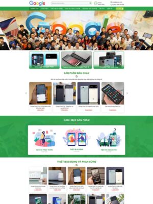 Mẫu website Cửa hàng sản phẩm & dịch vụ Google Hiện đại & Chuyên nghiệp - Googleshop
