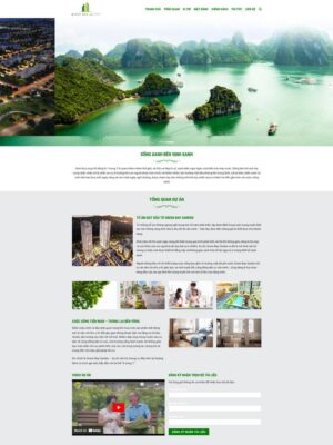 Mẫu website Bất động sản Sang trọng & Hiện đại - Mẫu Greenbay