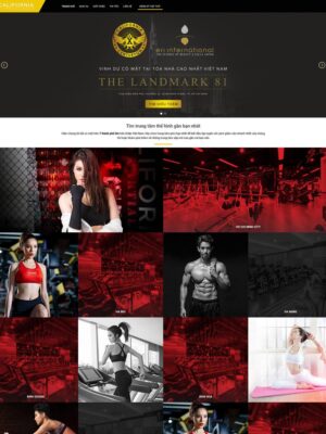 Mẫu website Gym & Fitness Hiện đại & Năng động - Mẫu GymPro