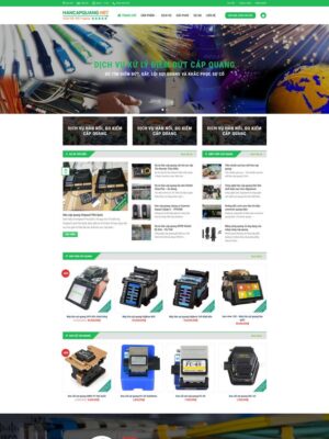 Mẫu website Dịch vụ & Thiết bị Cáp quang Chuyên nghiệp - HANCApQUANG