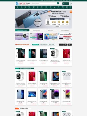 Mẫu website Cửa hàng thiết bị điện tử Hiện đại & Chuyên nghiệp - Hoangha